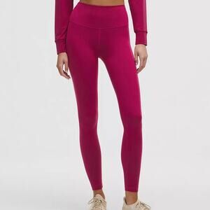 Lululemon Athletic Wunder Train High Rise Magenta Leggings Size 2